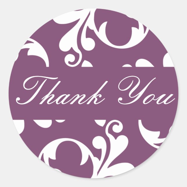 Adesivo Obrigado Leaf Flourish Envelope Sticker Seal (Frente)