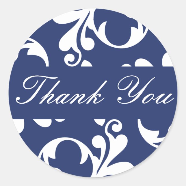 Adesivo Obrigado Leaf Flourish Envelope Sticker Seal (Frente)