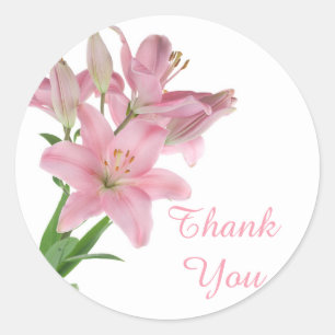 Adesivo Obrigado Lily Floral Adesker / Selo