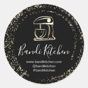Adesivo Obrigado Logotipo Cozinhar Cozinha Chef Bakery Pre