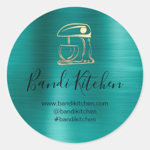 Adesivo Obrigado Logotipo Cozinhar Cozinha Pasta Doces Tea