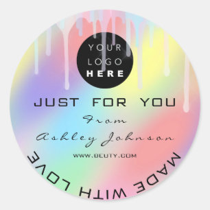 Adesivo Obrigado Logotipo Holograph Feito Com Drivers De A