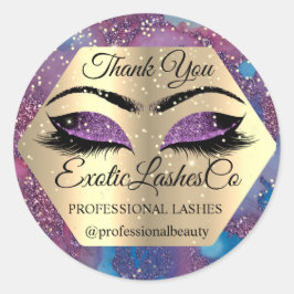 Adesivo Obrigado Makest Artist Eyes Blue Purple