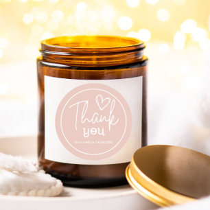 Adesivo Obrigado moderno que você faz script mínimo de cor