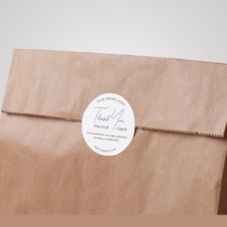 Adesivo Obrigado moderno você escreve Typografia Sticker