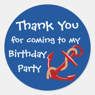 Adesivo Obrigado náutico você