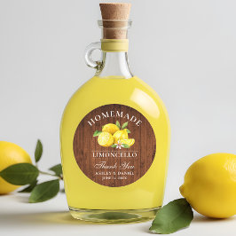 Adesivo Obrigado noivado Limoncello Madeira de Limões