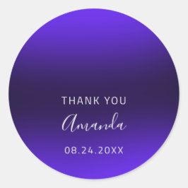 Adesivo Obrigado Nome Data Doce 16º Marinho Azul de Casame