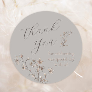 Adesivo Obrigado O Casamento Personalizado Do Elegante Wil