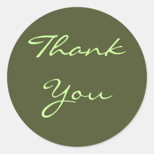 Adesivo Obrigado Olive Sticker