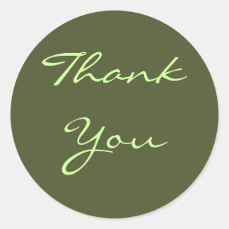 Adesivo Obrigado Olive Sticker