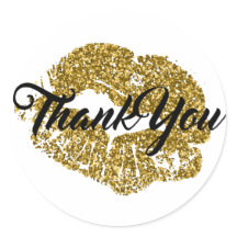 Obrigado os lábios Dourados do brilho