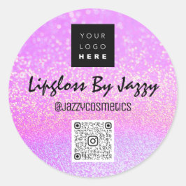 Adesivo Obrigado Pacote comercial Logotipo de código QR ro