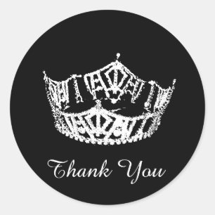 Adesivo Obrigado Pageant Crown Sticker