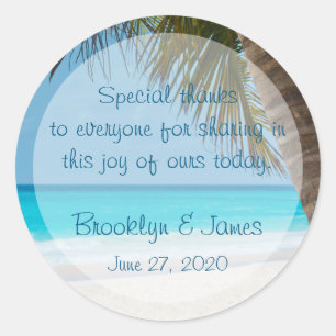 Adesivo Obrigado Palm Trees Em Palmeiras De Praia