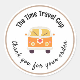 Adesivo Obrigado pela encomenda The Time Traveler Cup Busi