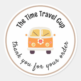 Adesivo Obrigado pela encomenda The Time Traveler Cup Busi
