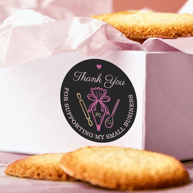 Adesivo Obrigado Pela Sua Bolsa De Negócios. (Criador carregado)