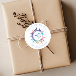 Adesivo "Obrigado pela sua encomenda" Colorida Sun Persona