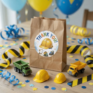 Adesivo Obrigado pelo Aniversário de Construção 