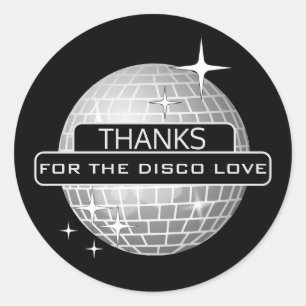 Adesivo OBRIGADO Pelo Aniversário Retro Bola de Amor do Di