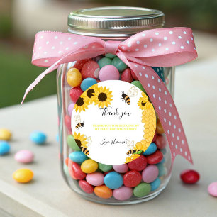 Adesivo Obrigado pelo Buzz-ing no meu primeiro dia de abel