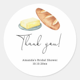 Adesivo Obrigado pelo Chá de Noiva Butter Together
