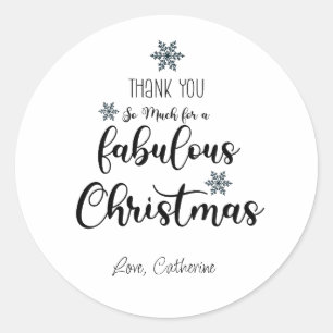 Adesivo Obrigado pelo fabuloso convite de natal