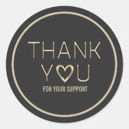 Adesivo Obrigado pelo seu apoio