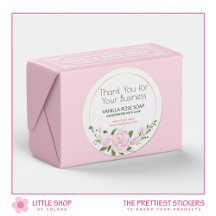 Obrigado pelo seu negócio Floral Watercolor