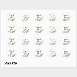 Adesivo Obrigado pelo seu pedido STICKER