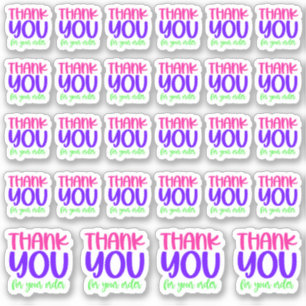 Adesivo Obrigado Pelo Seu Pedido - Vinyl Sticker