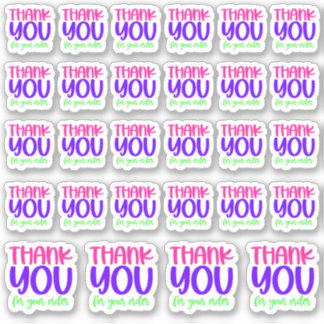 Adesivo Obrigado Pelo Seu Pedido - Vinyl Sticker