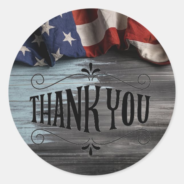 Adesivo Obrigado pelo seu serviço! (Frente)