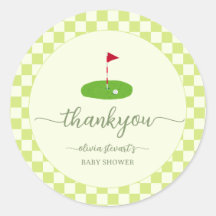 Obrigado pelo tema Green Golf para baby shower