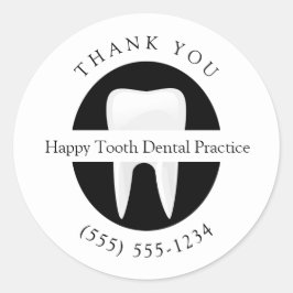 Adesivo Obrigado Personalizado Ortodontista Dental