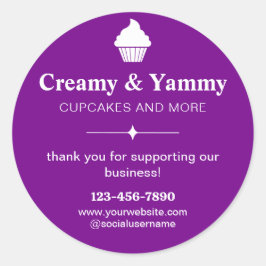 Adesivo Obrigado Personalizado Por Apoiar A Nossa Empresa