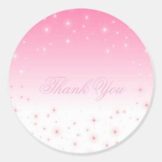 Adesivo Obrigado Pink Stars