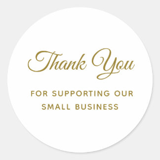 Adesivo Obrigado por apoiar meu Clássico de Pequenas Empre