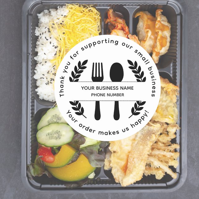 Adesivo Obrigado por apoiar nossa pequena empresa (Criador carregado)