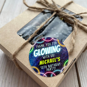 Adesivo Obrigado por brilhar conosco brilhando no escuro