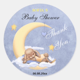 Adesivo Obrigado por chá de fraldas.