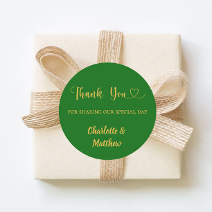 Adesivo Obrigado por compartilhar nosso dia de casamento e