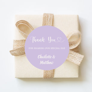 Adesivo Obrigado por compartilhar nosso dia de casamento l