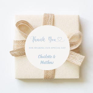 Adesivo Obrigado por compartilhar nosso dia de casamento m