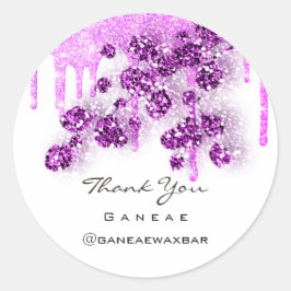 Adesivo Obrigado Por Comprar As Colírio Rosa Floral