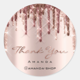 Adesivo Obrigado Por Comprar O Makeup Rosa Eyelash 3D.