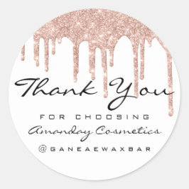 Adesivo Obrigado Por Escolher Instagra Rosa Drives White