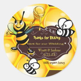 Adesivo Obrigado por estar aqui para o nosso Casamento Per