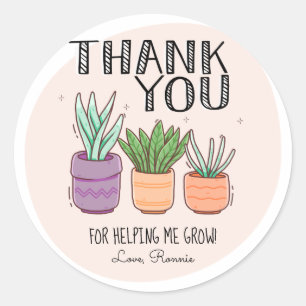 Adesivo Obrigado por me ajudar a aumentar a apreciação do